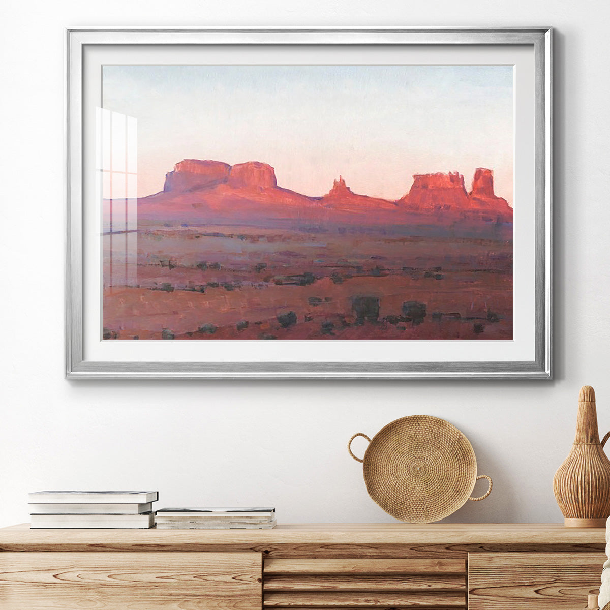 Red Rocks at Dusk II - Modern Framed Art Print