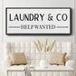 Help Wanted - Floater Framed Canvas Print