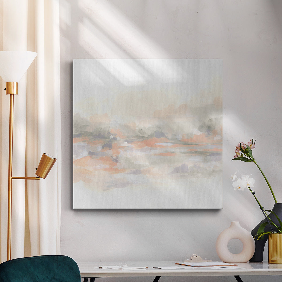 Blush Vista I - Canvas Art Print