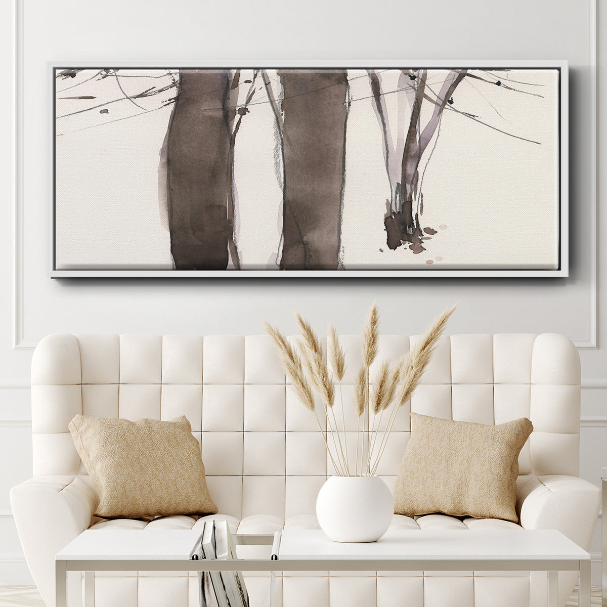 Under the Winter Tree II - Floater Framed Canvas Print
