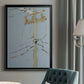 Wires V - Modern Framed Canvas Print