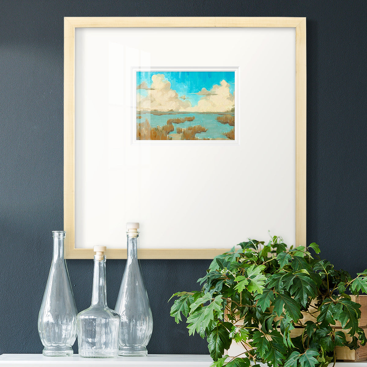 Fripp Island Water II Premium Framed Print Double Matboard