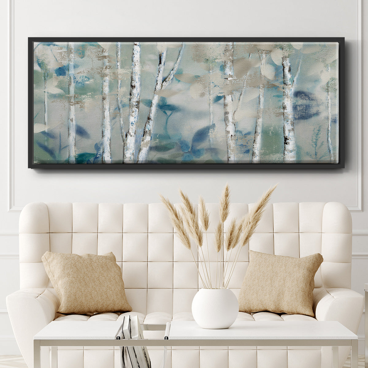 Zen Forest I - Floater Framed Canvas Print