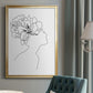 Fashion Floral Sketch I - Modern Framed Canvas Print