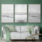 Gentle Tides I - Framed Premium Gallery Wrapped Canvas L Frame 3 Piece Set - Ready to Hang