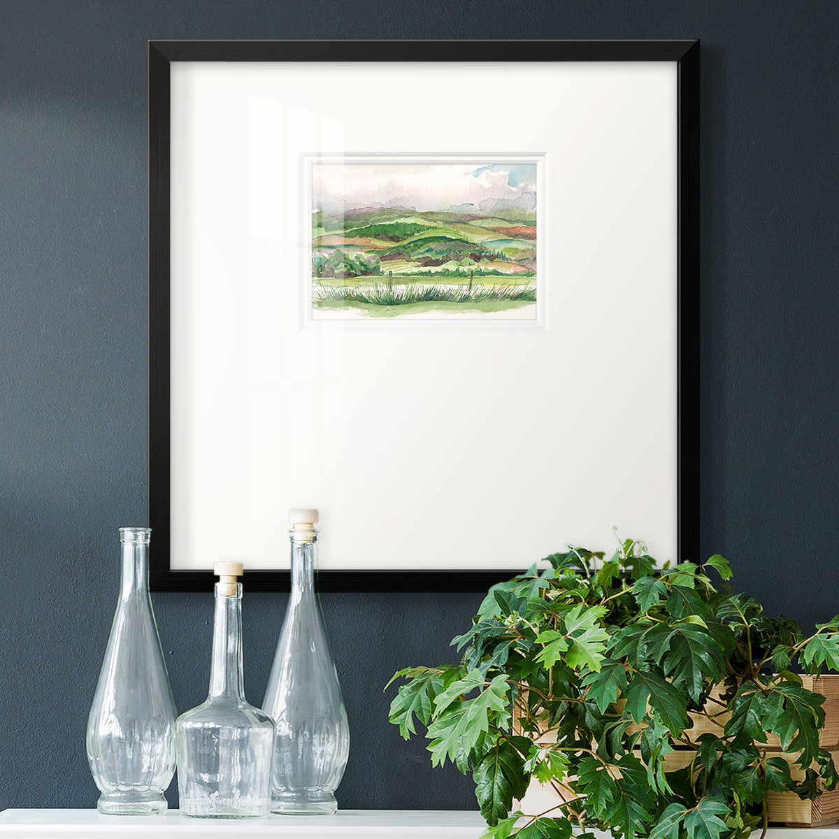 Bennachie Rain I Premium Framed Print Double Matboard