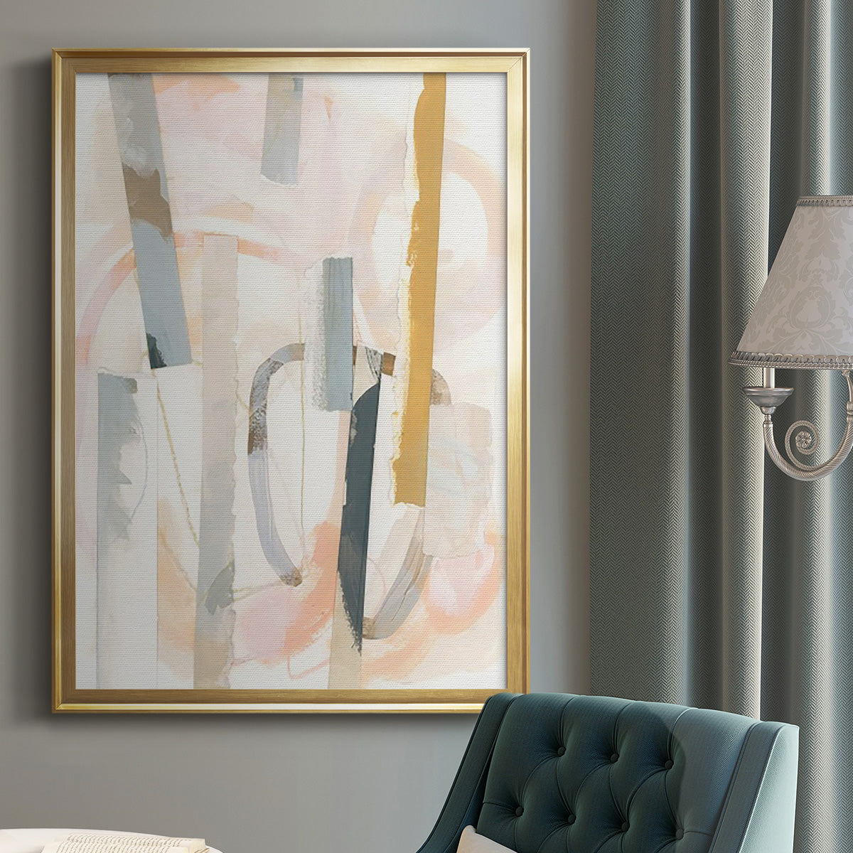 Melon Litmus IV - Modern Framed Canvas Print