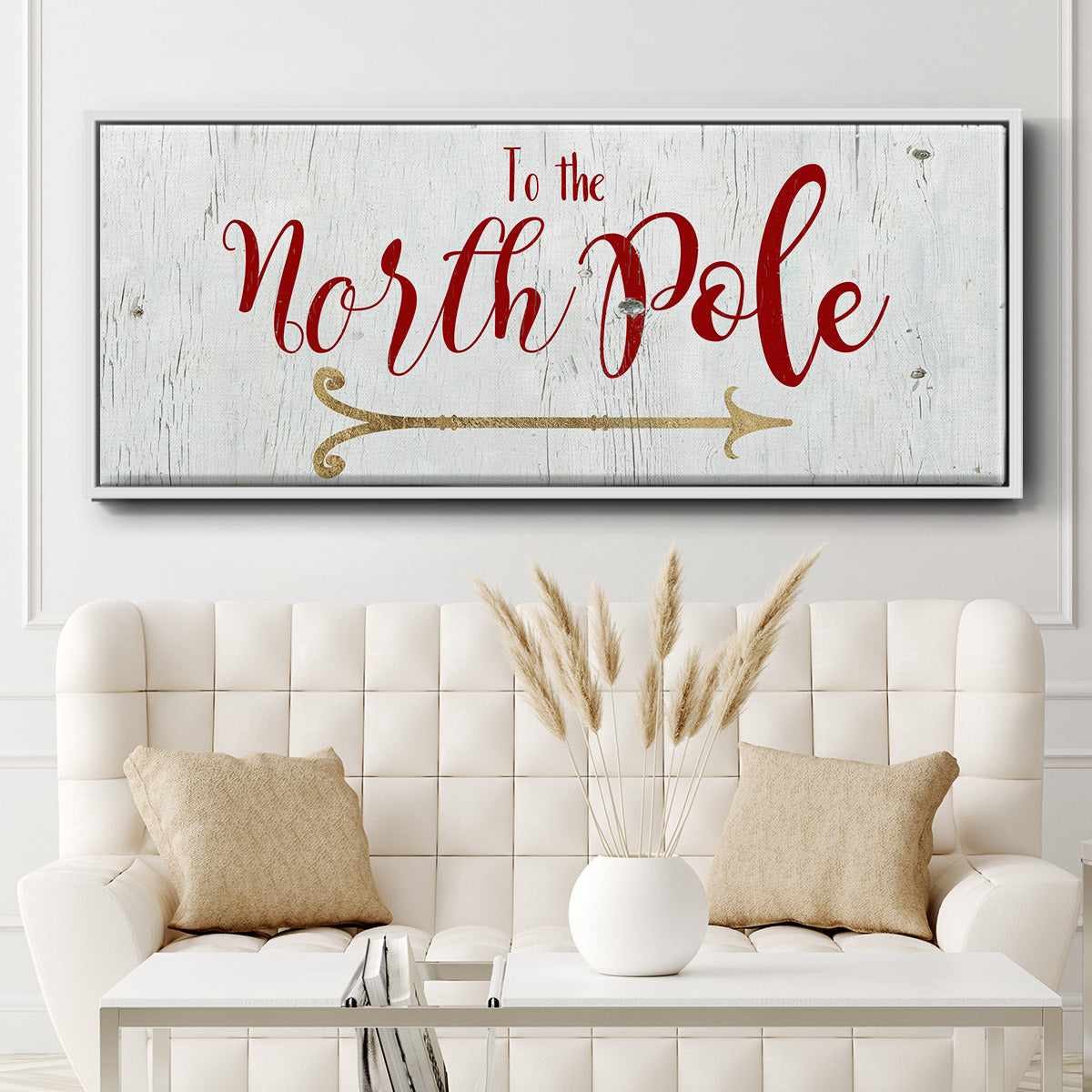 North Pole - Floater Framed Canvas Print