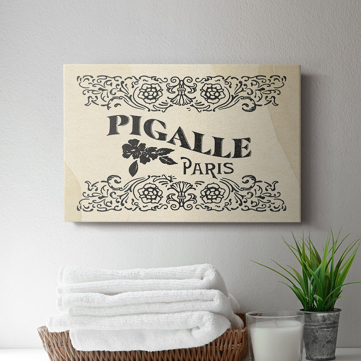 Antique French Label III - Canvas Art Print
