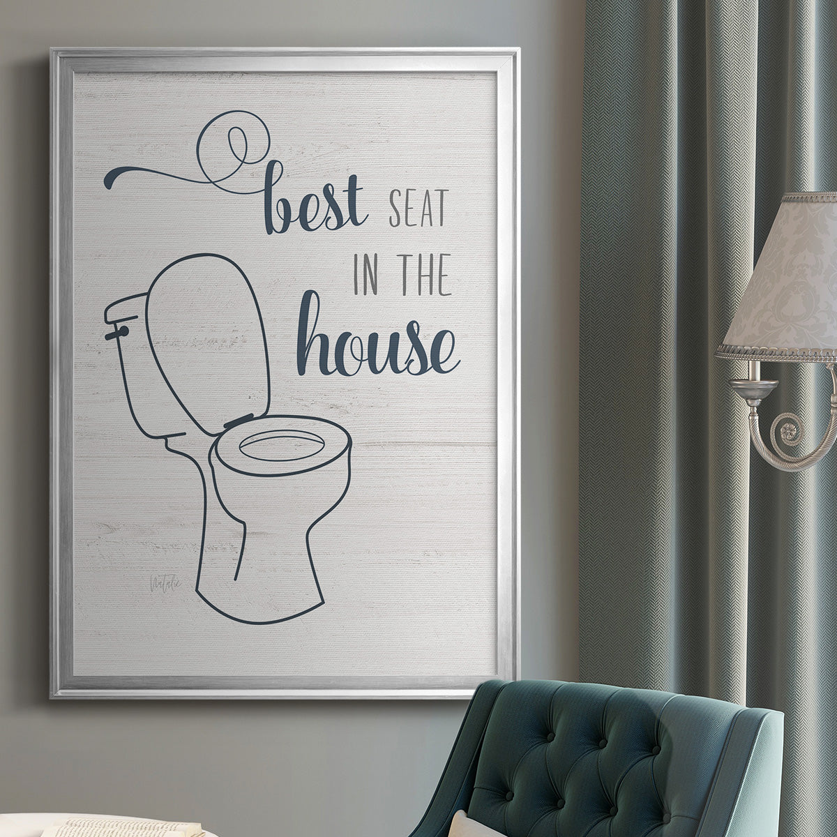 Best Seat - Modern Framed Canvas Print