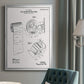 Toilet Paper Patent III - Modern Framed Canvas Print