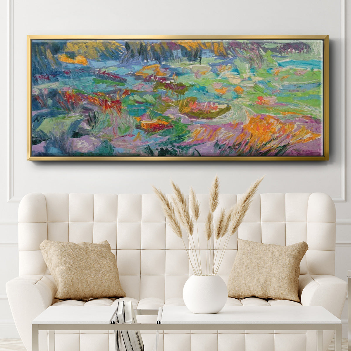 Morning Prayer - Floater Framed Canvas Print