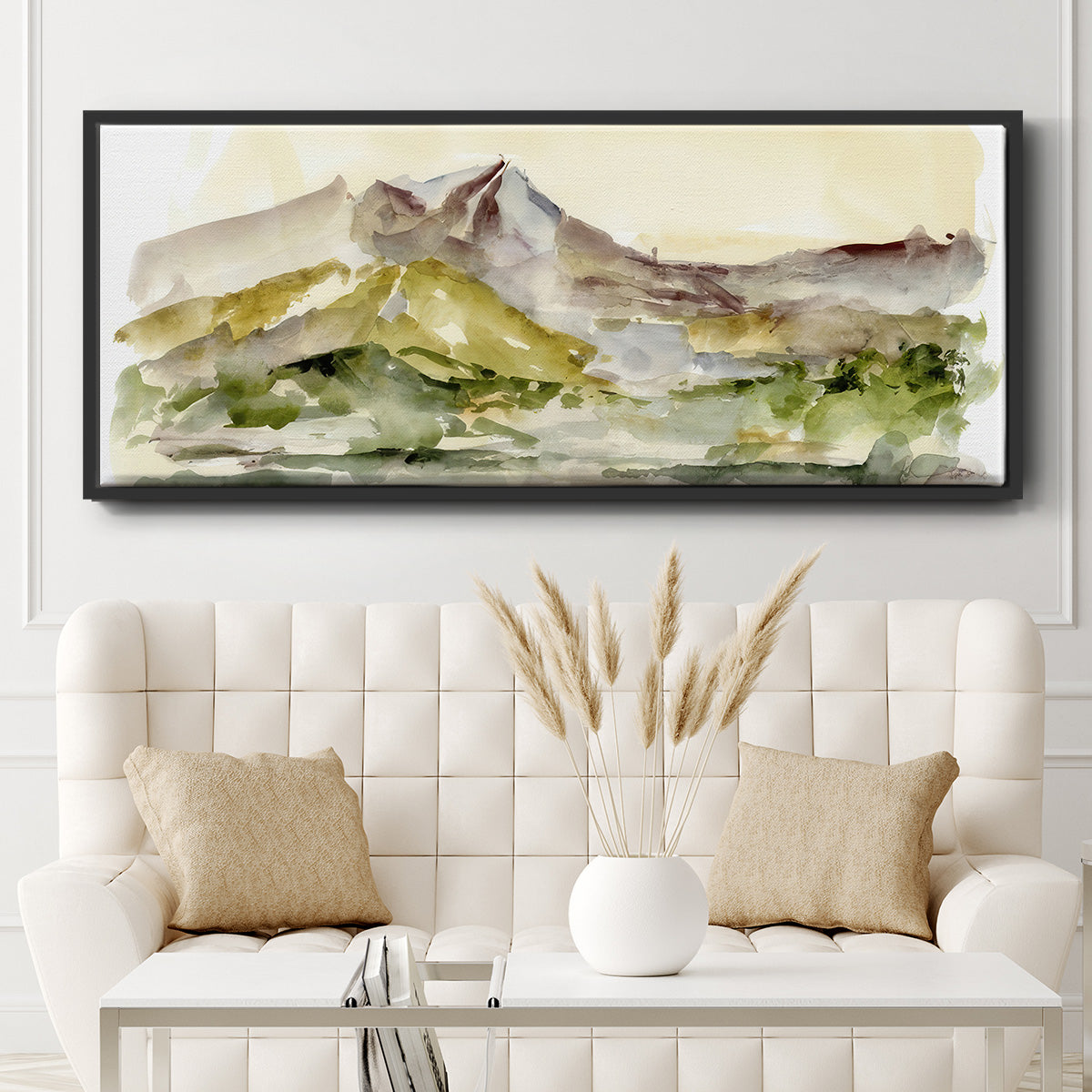 Plum Ridge I - Floater Framed Canvas Print