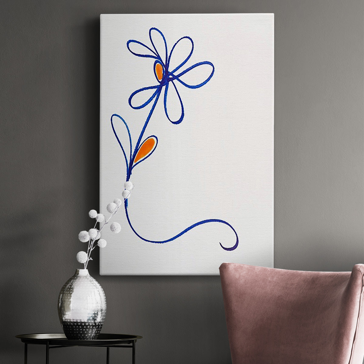 Wobbly Blooms I Premium Gallery Wrapped Canvas - Ready to Hang