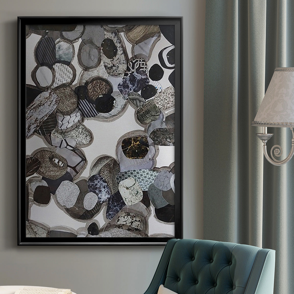Egyptian Desert - Modern Framed Canvas Print