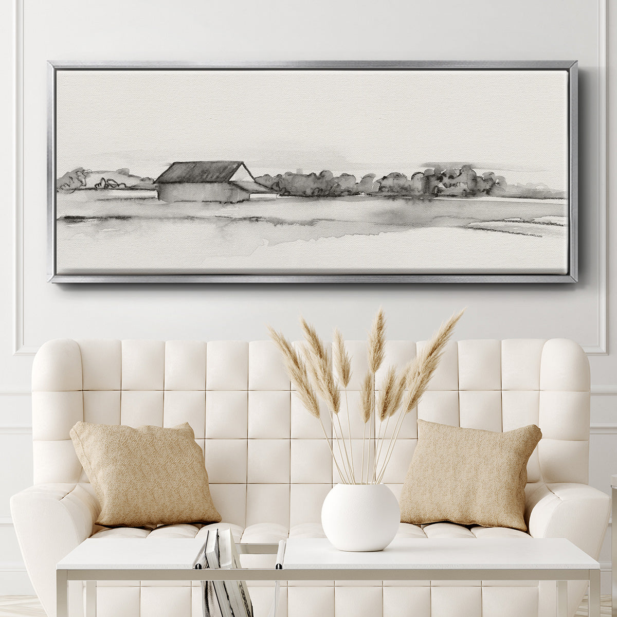 Wyeth Barn I - Floater Framed Canvas Print