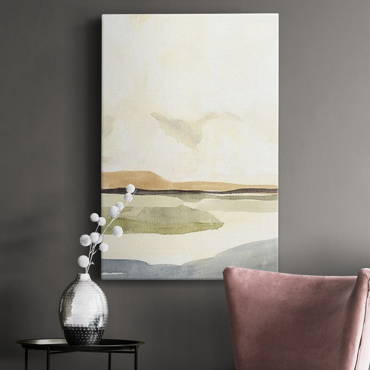 Slate Movement IV Premium Gallery Wrapped Canvas - Ready to Hang