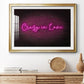 Neon Love II Premium Framed Print - Ready to Hang