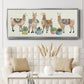 Llama Party - Floater Framed Canvas Print