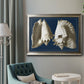 Conch Shells on Navy I Premium Framed Canvas- Ready to Hang