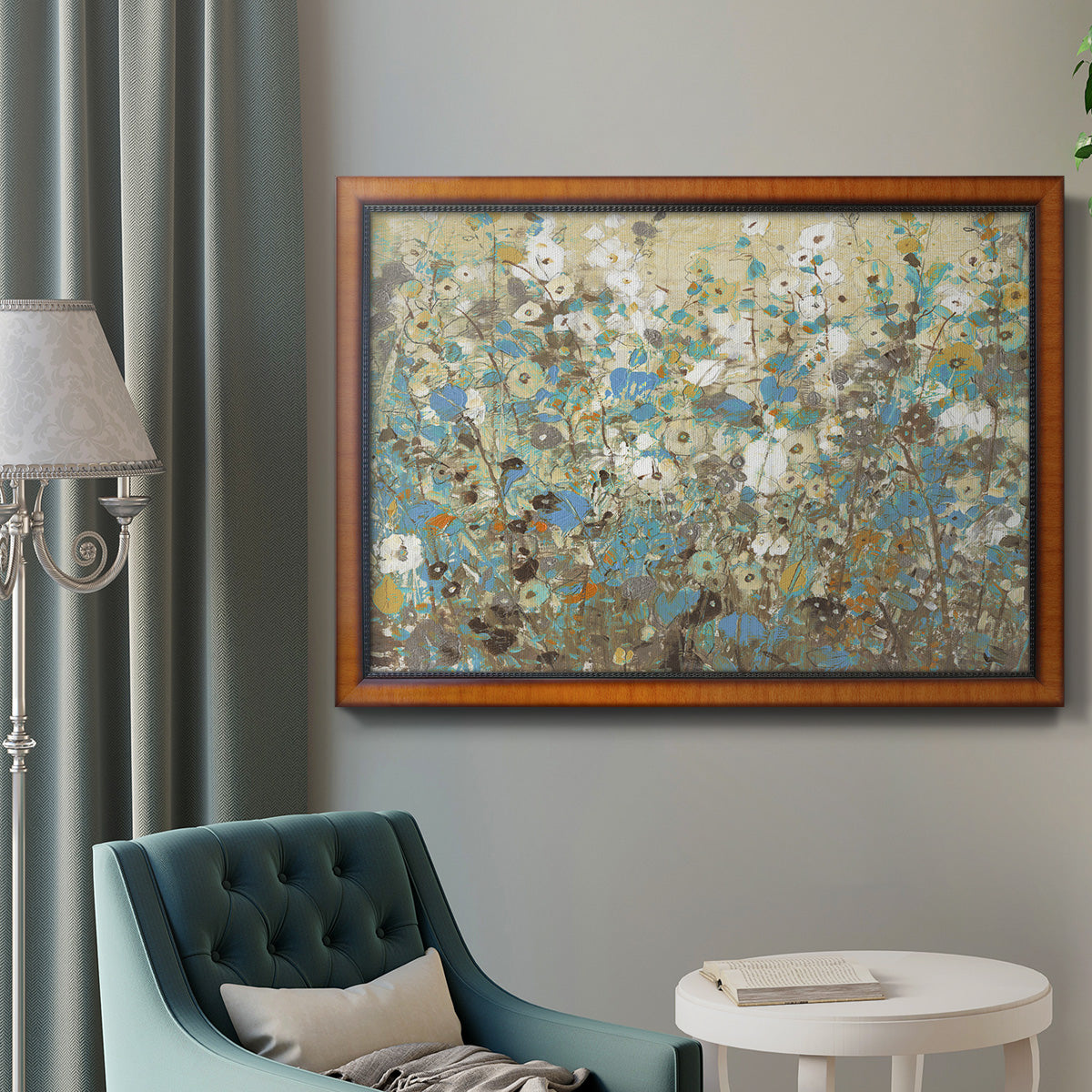 Flowering Vines I Premium Framed Canvas- Ready to Hang