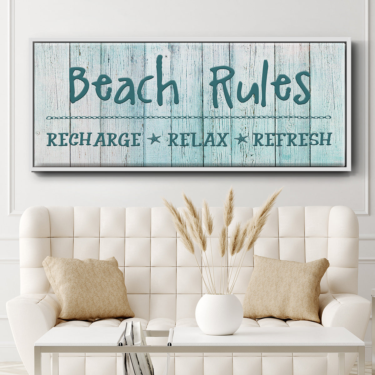 Recharge - Floater Framed Canvas Print