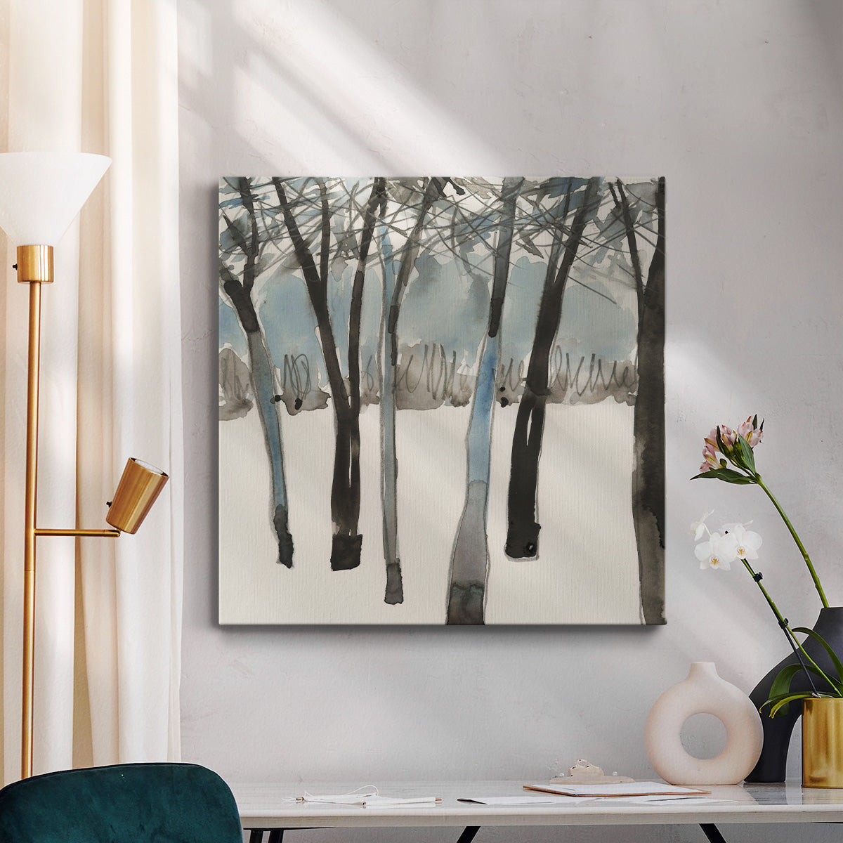 Winter Treeline II-Premium Gallery Wrapped Canvas - Ready to Hang