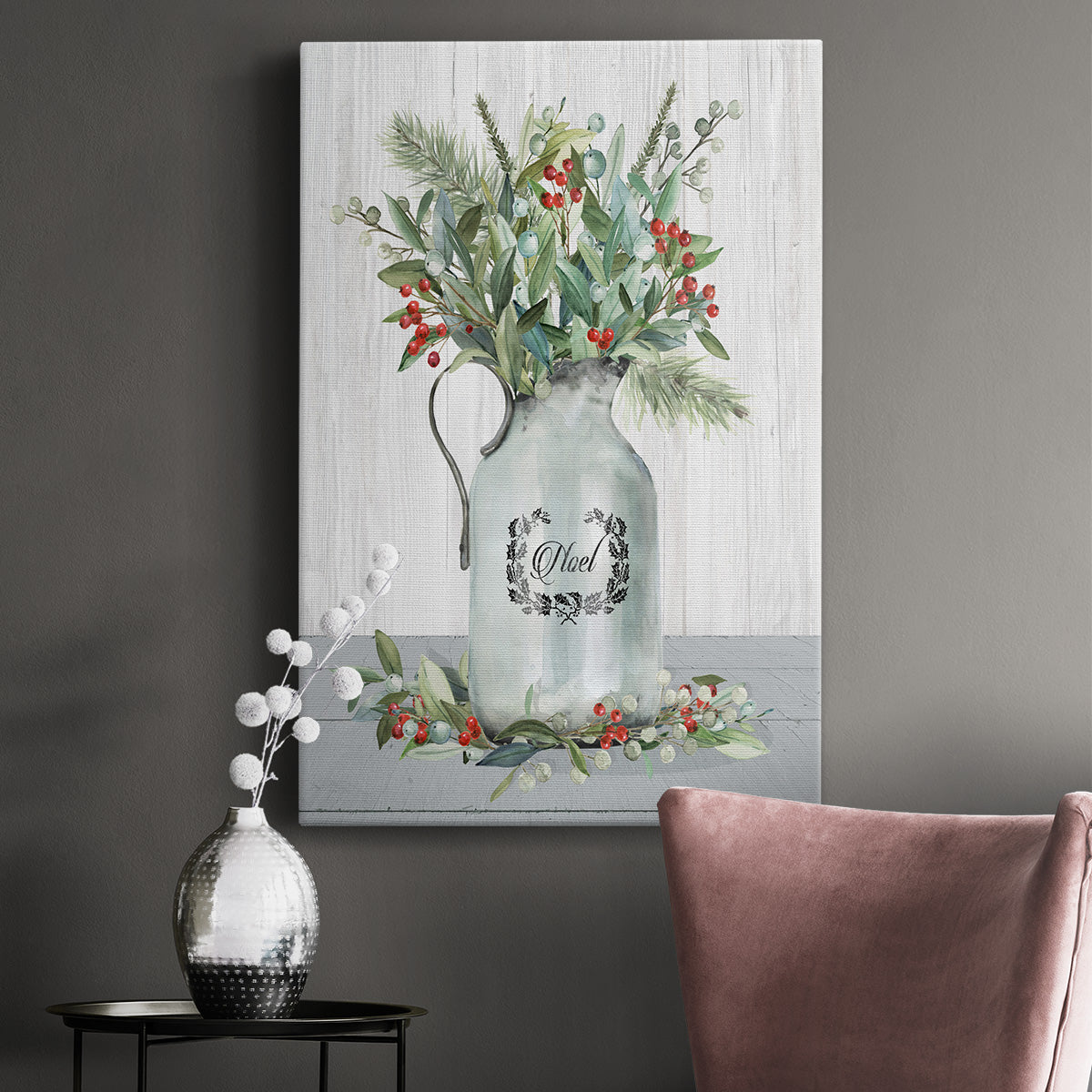 Farmhouse Christmas Noel Premium Gallery Wrapped Canvas - Ready to Hang