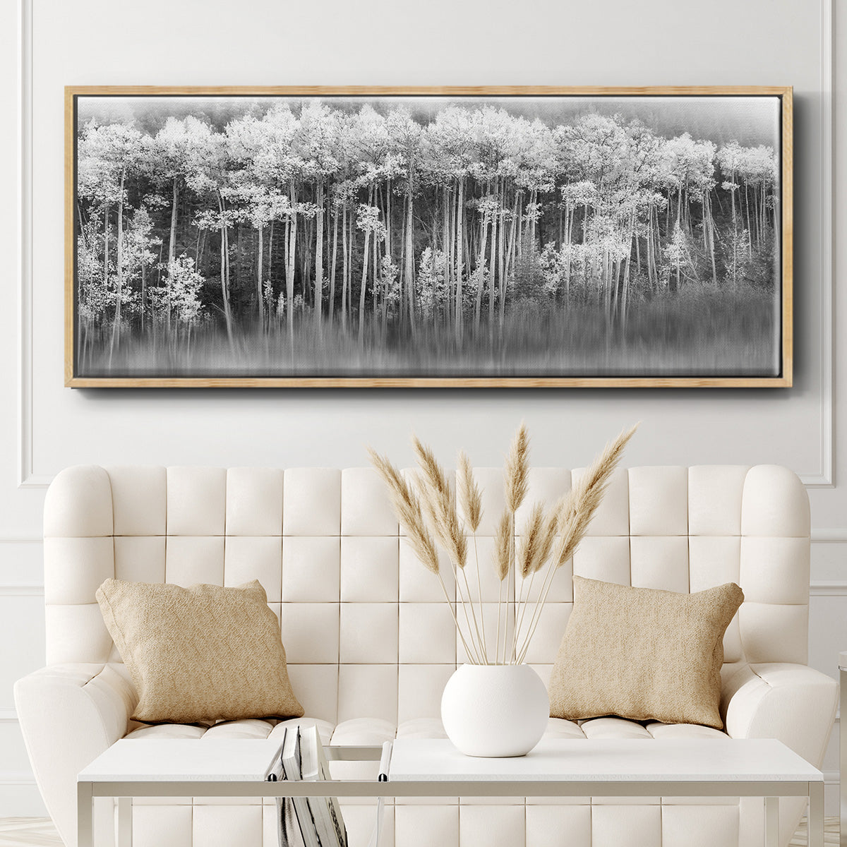 Dreamy Aspen - Floater Framed Canvas Print