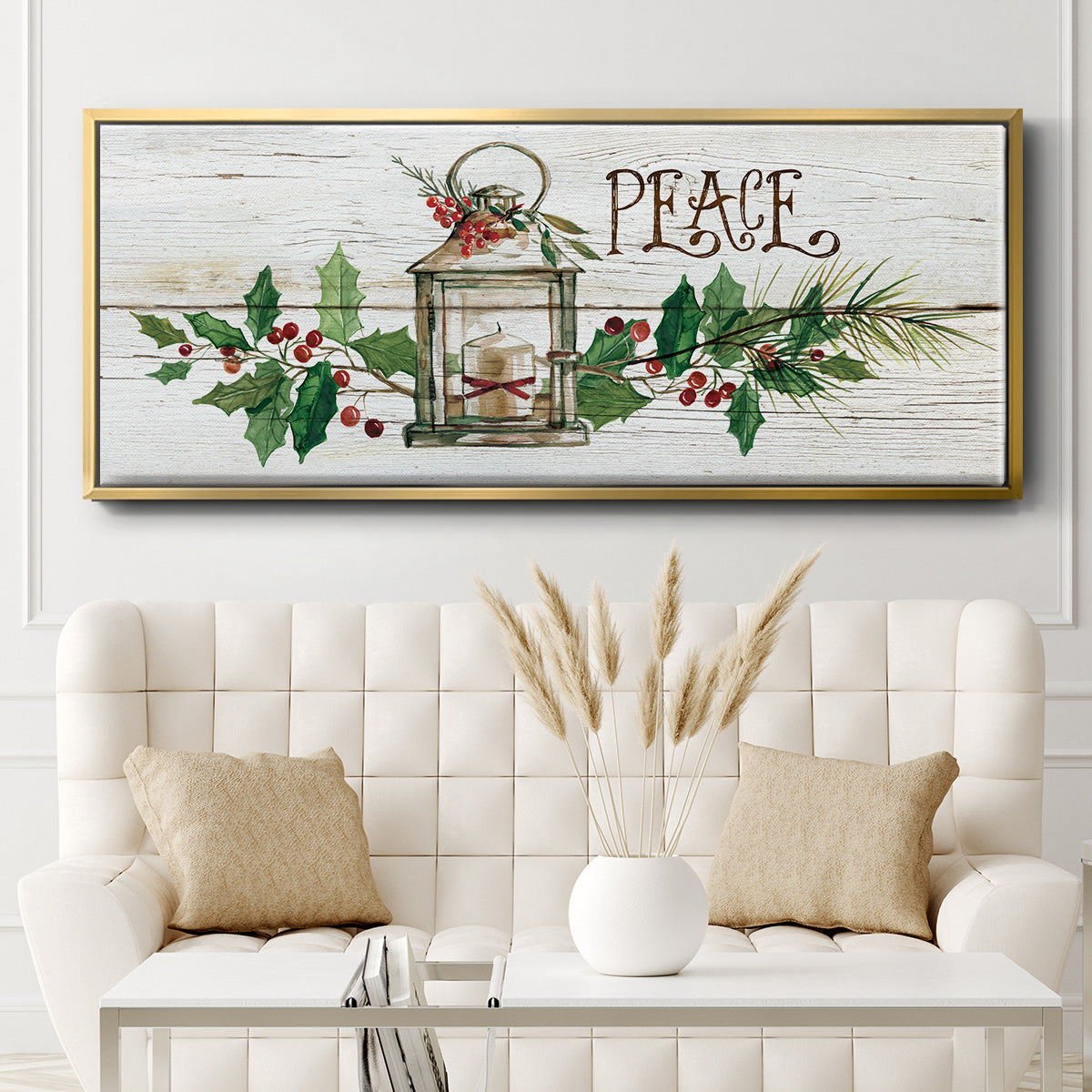 Rustic Peace - Floater Framed Canvas Print