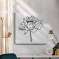 Peony Contour II - Canvas Art Print