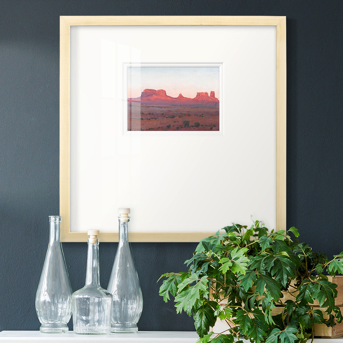 Red Rocks at Dusk II Premium Framed Print Double Matboard