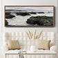 The Rocks at Pourville, Low Tide, 1882 - Floater Framed Canvas Print