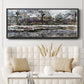 Snow in Vétheuil - Floater Framed Canvas Print