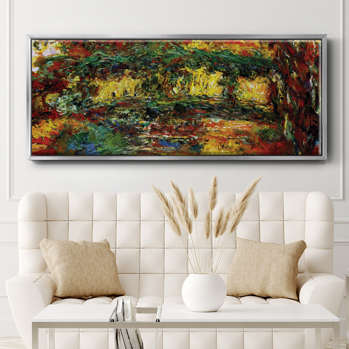 The Japanese Bridge, 1922 - Floater Framed Canvas Print