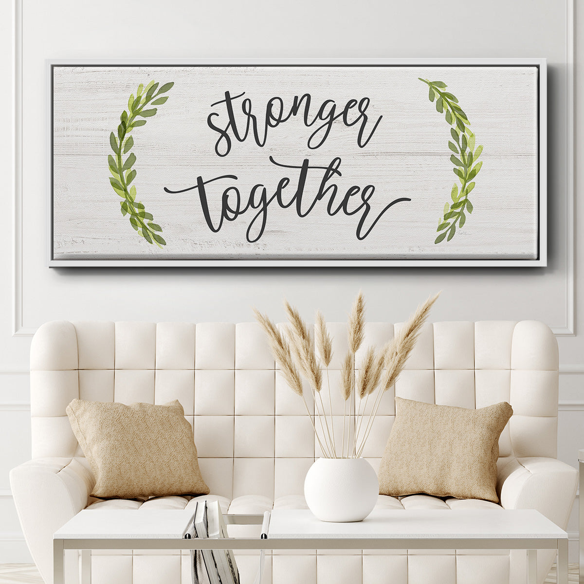 Stronger Together - Floater Framed Canvas Print