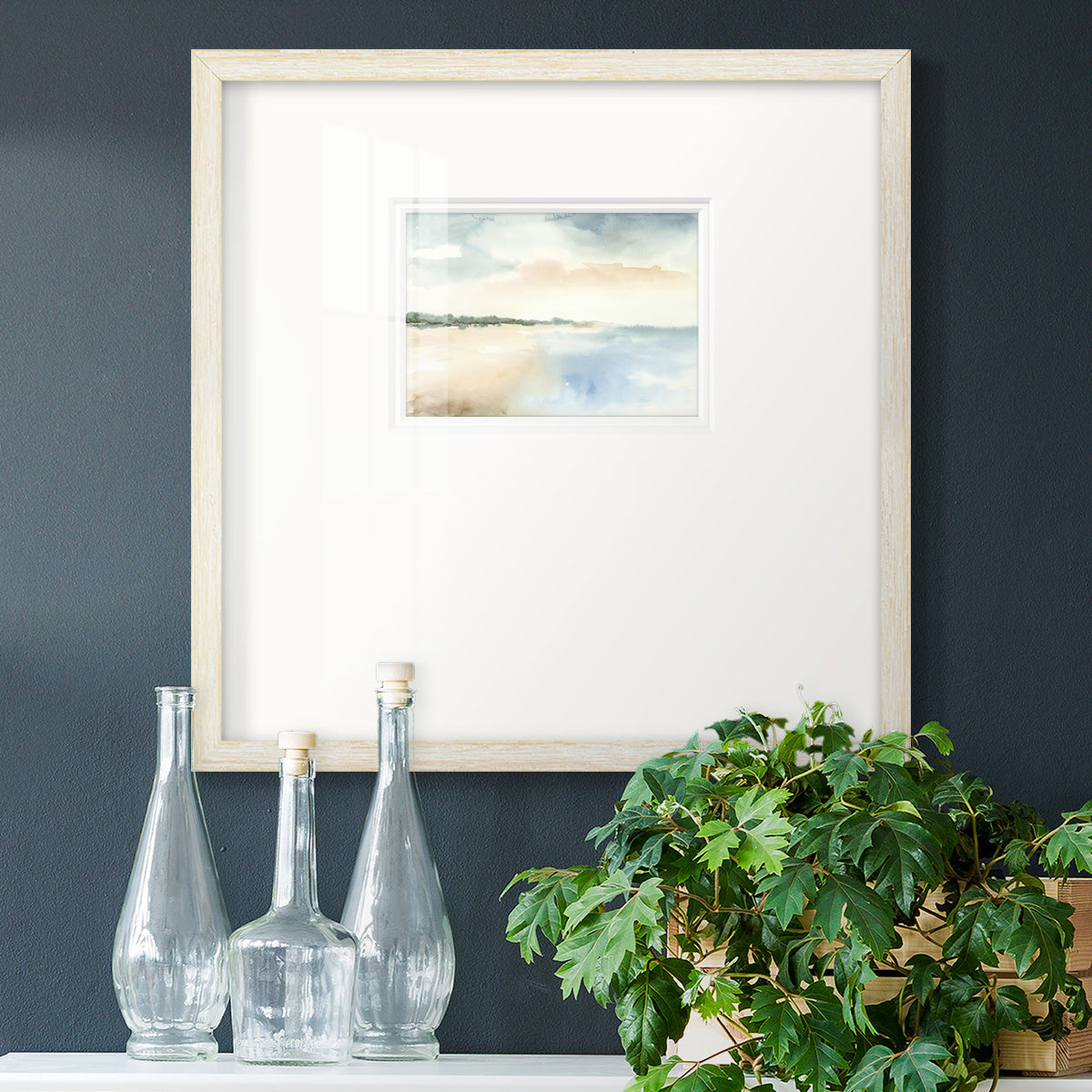 Simple Sea Premium Framed Print Double Matboard