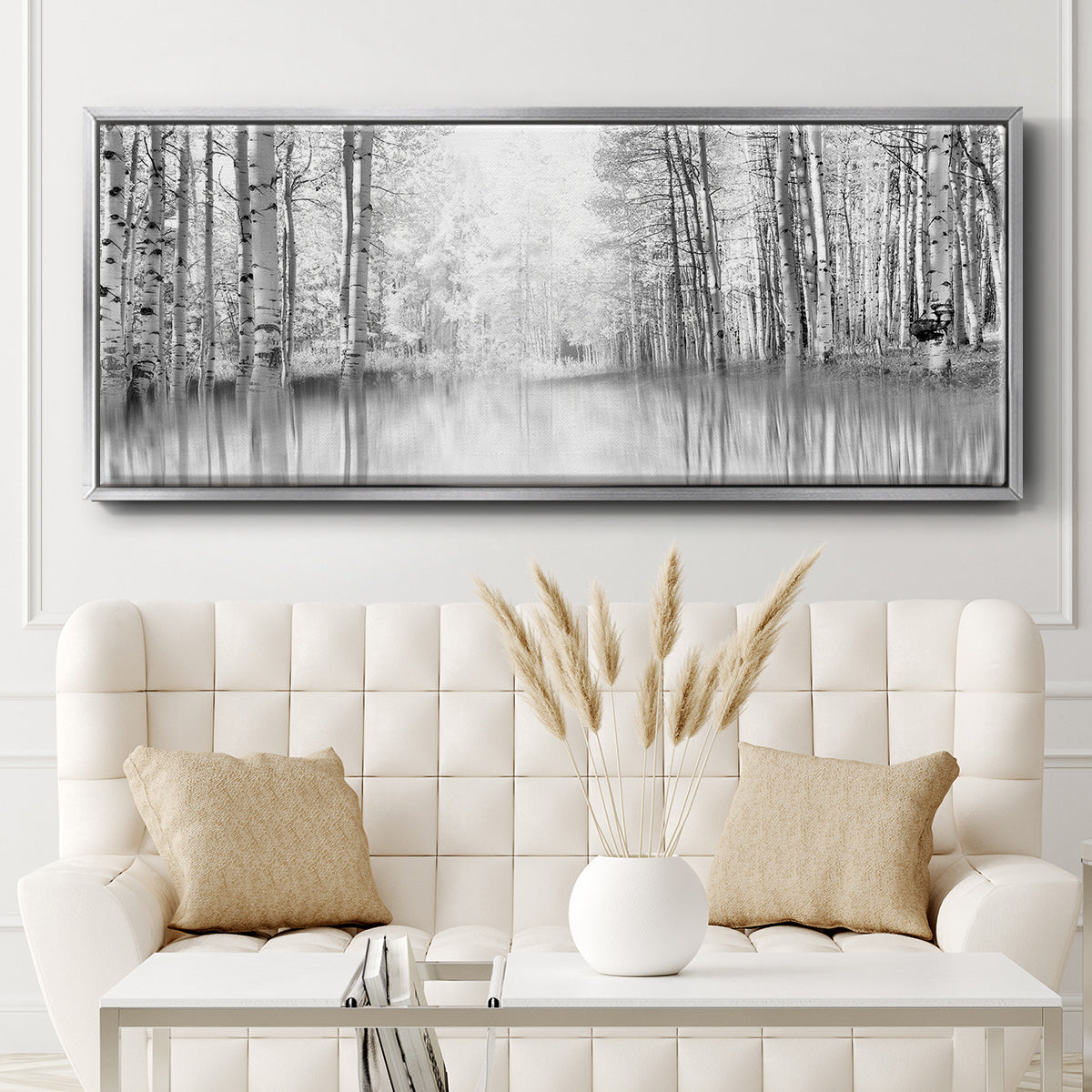 Aspen Reflection - Floater Framed Canvas Print