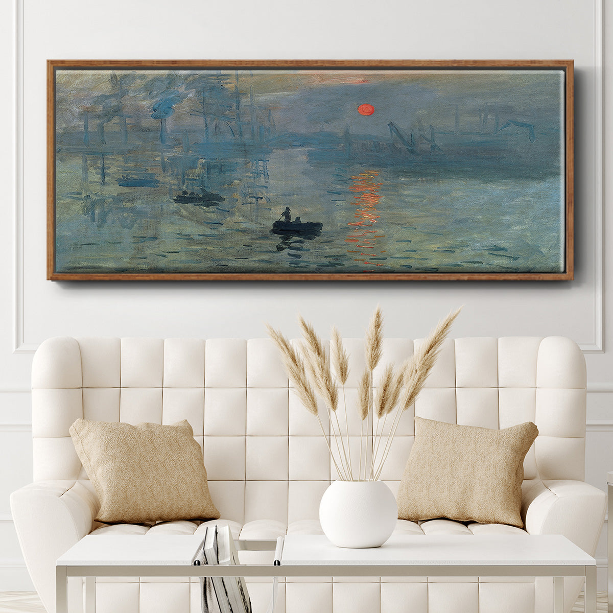 Impression Sunrise - Floater Framed Canvas Print