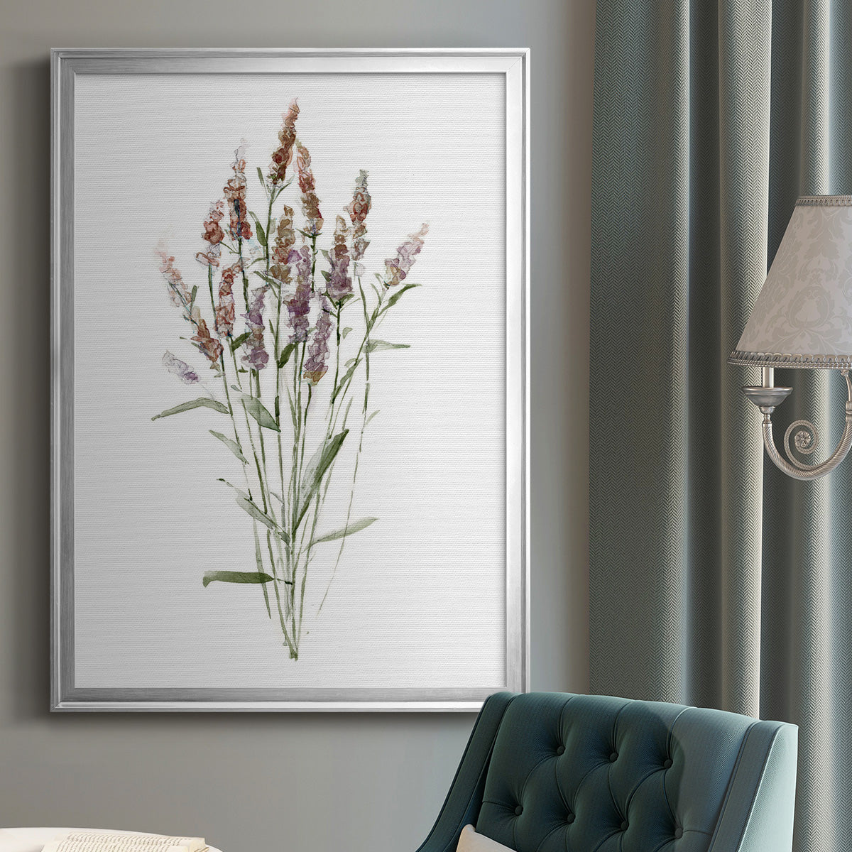 Dainty Botanical III - Modern Framed Canvas Print