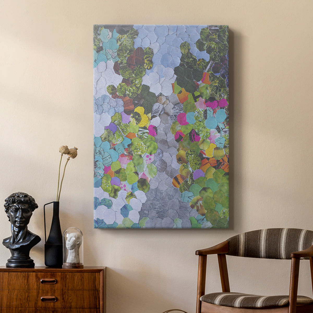 Magenta Garden - Canvas Art Print