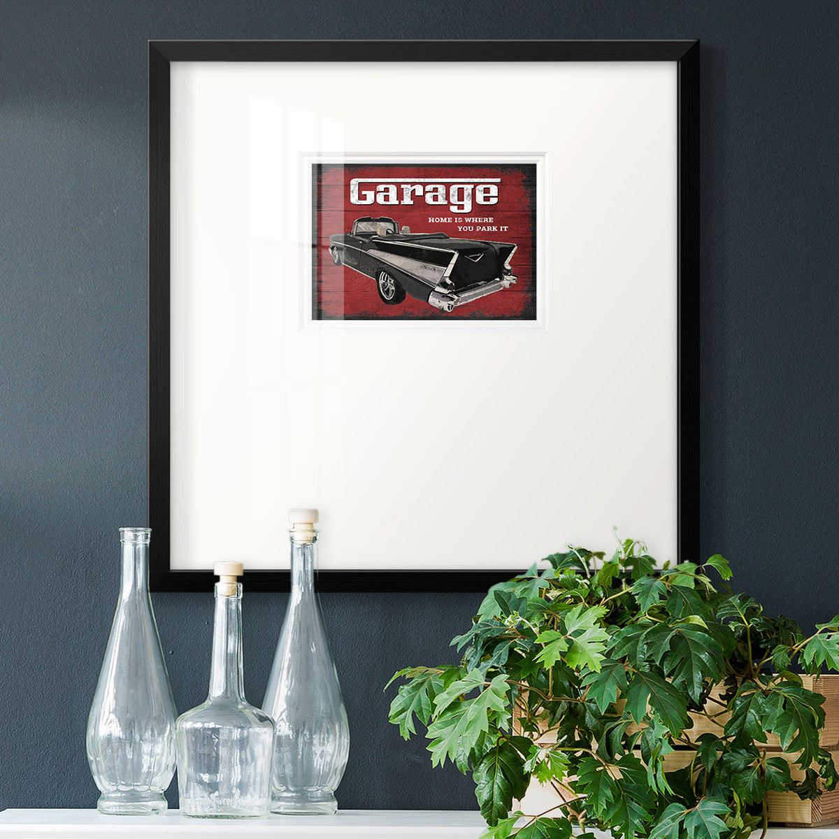 The Garage Premium Framed Print Double Matboard