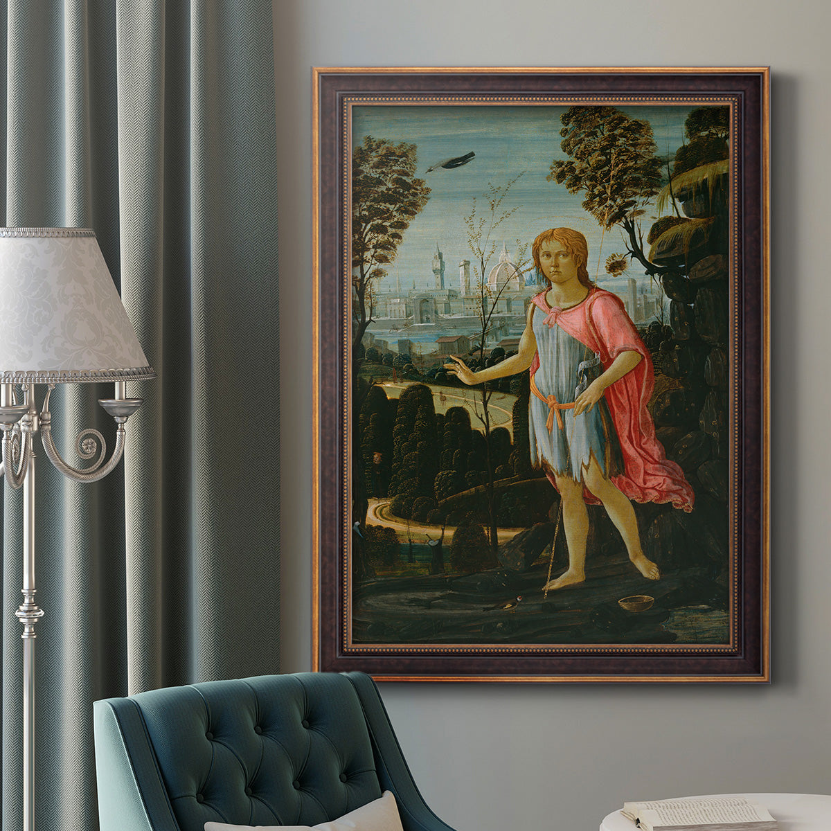 Saint John the Baptist - Ornate Framed Canvas Print