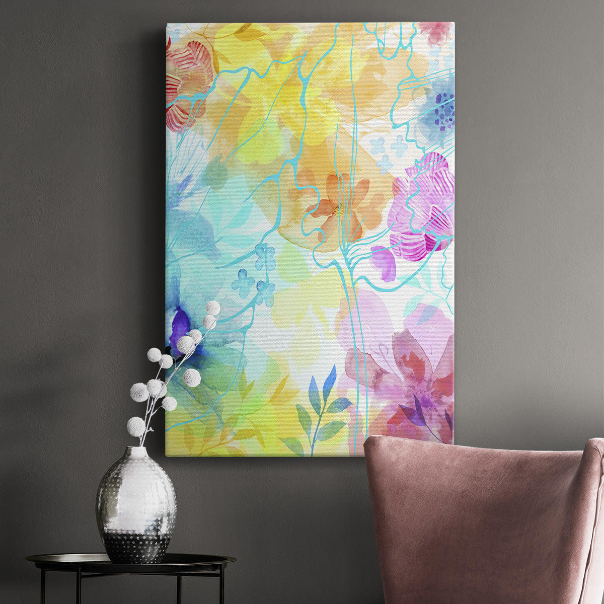 Blossoms in the Sun IV Premium Gallery Wrapped Canvas - Ready to Hang