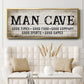 Man Cave Good Times - Floater Framed Canvas Print