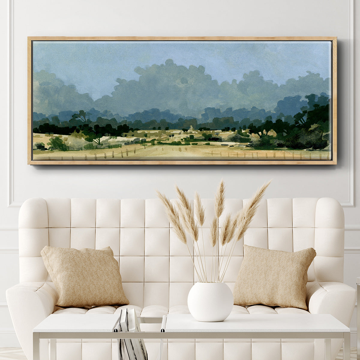 Wild Farmland I - Floater Framed Canvas Print