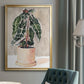 Potted Houseplant I - Modern Framed Canvas Print