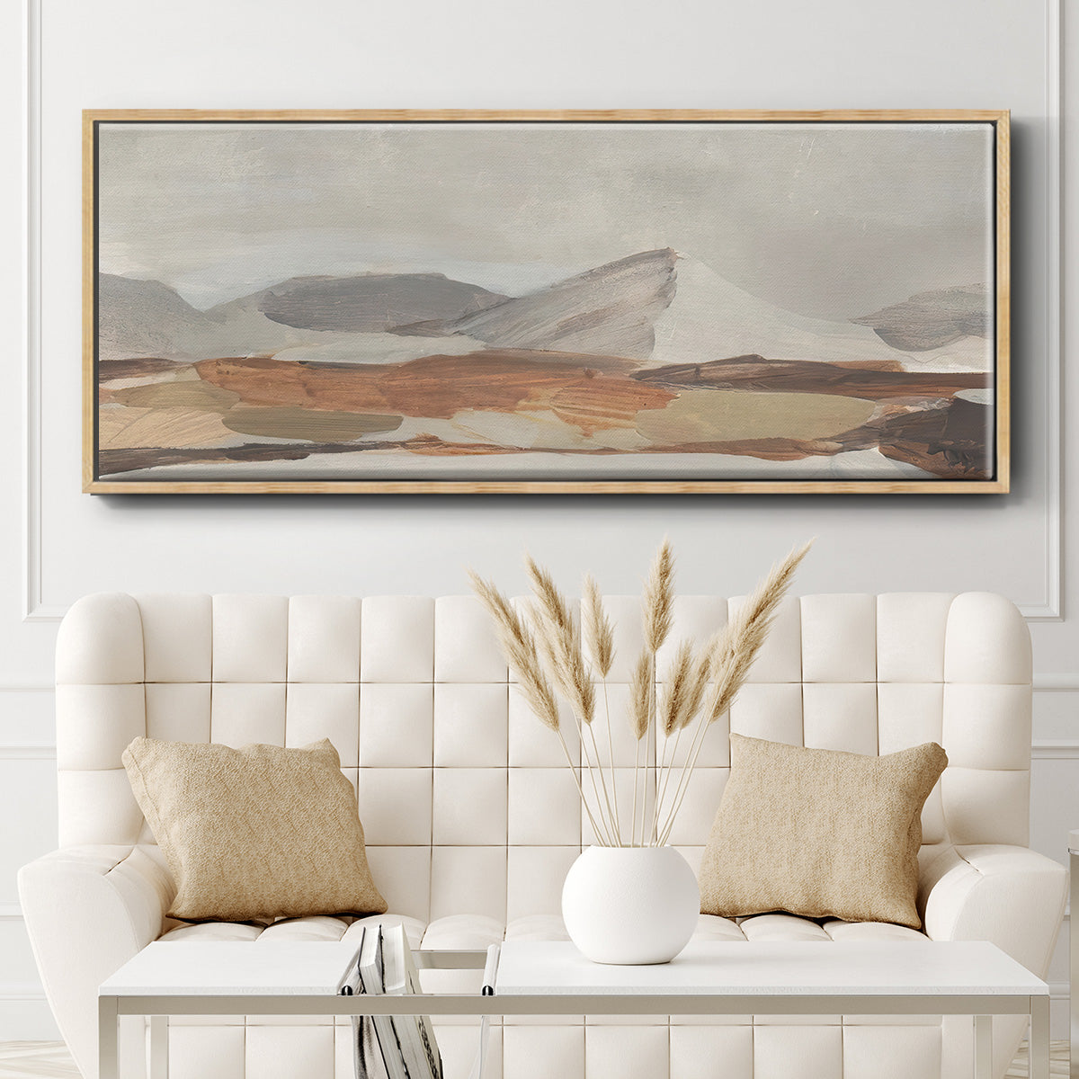 Dusky Mountain II - Floater Framed Canvas Print