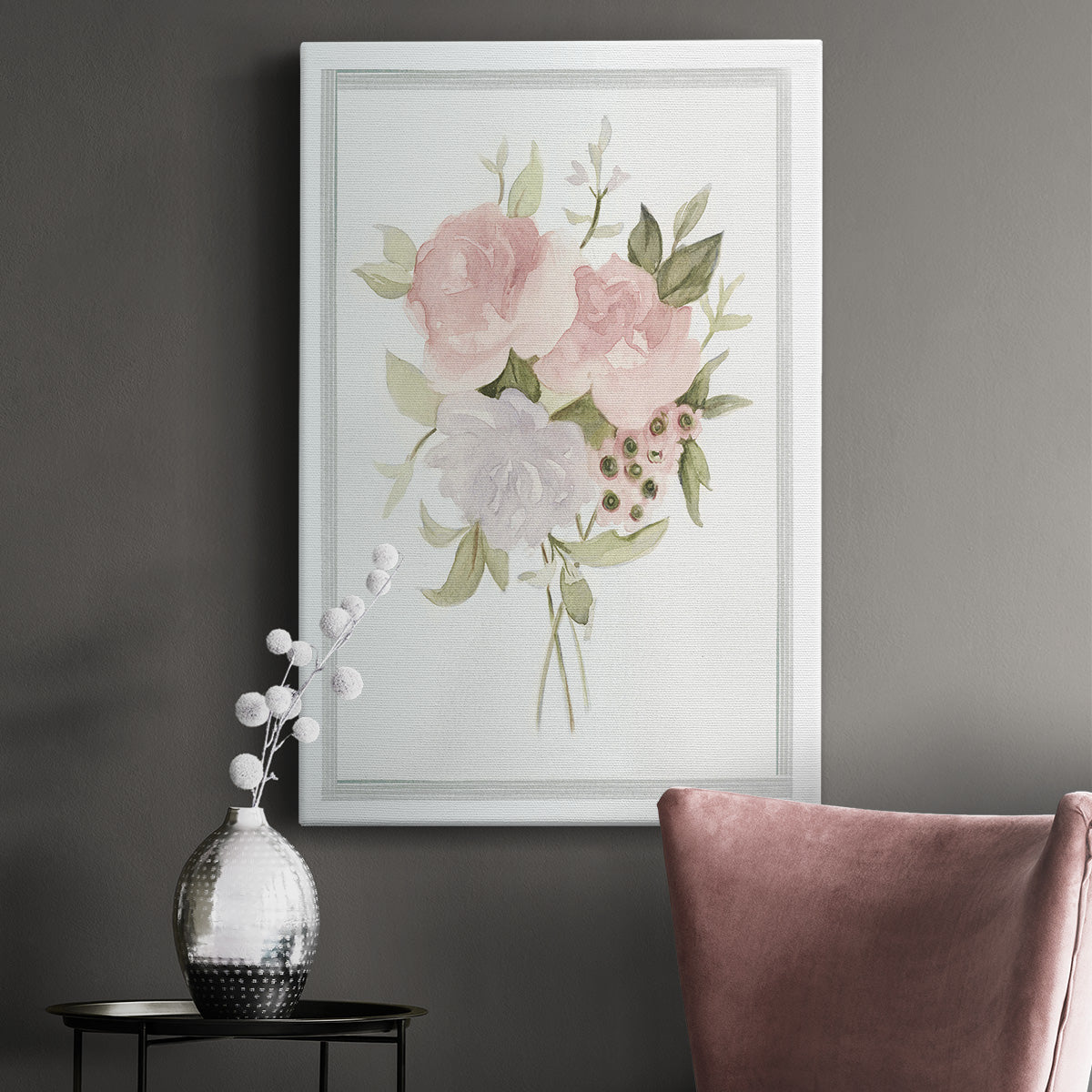 UA CH Soft Bouquet II Premium Gallery Wrapped Canvas - Ready to Hang