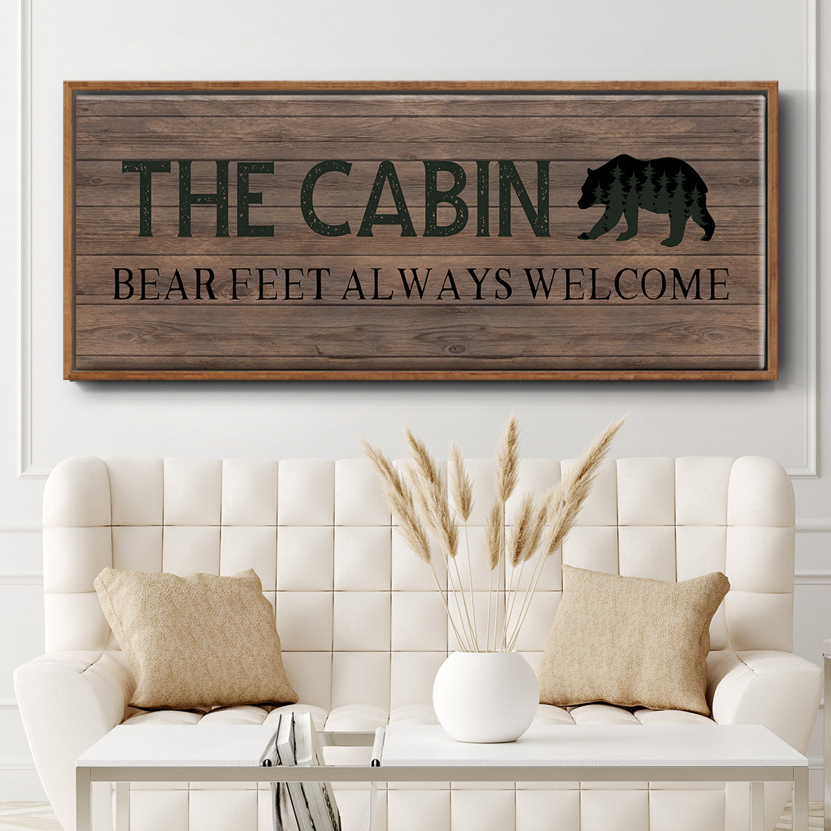 Bear Feet - Floater Framed Canvas Print